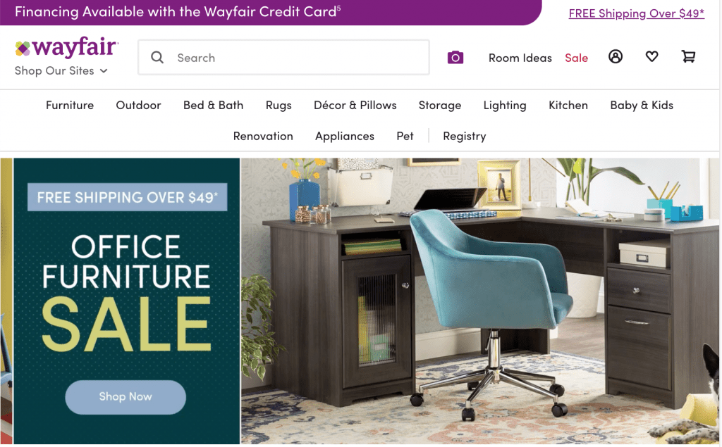 Wayfair is spending more than $6.3M/month on Google Ads.